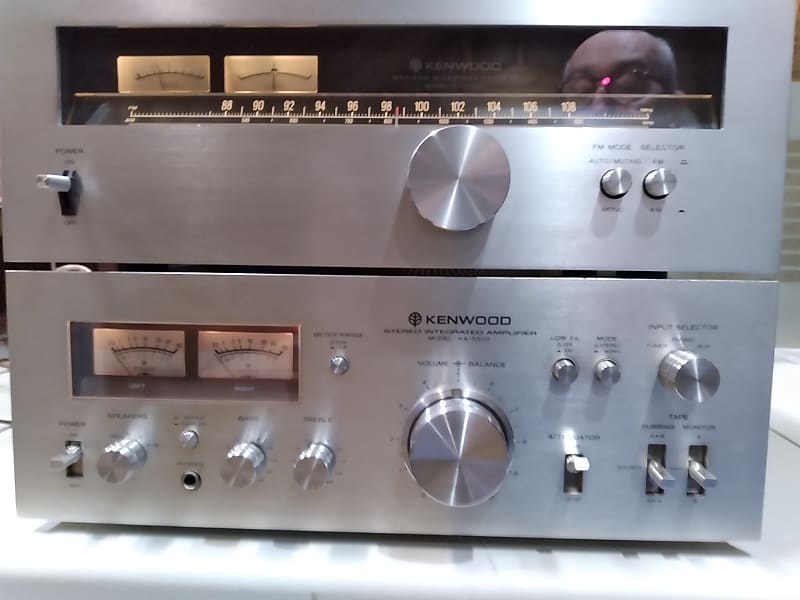 Kenwood KA-5500 Amp and KT- 5500 Tuner1977-78 Silver