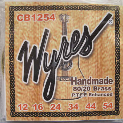 Wyres  Handmade 80/20 Brass (Bronze) Coated Guitar Strings 12 54 for sale