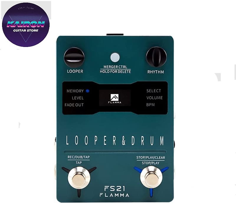 FLAMMA FS21 Drum Machine Looper Pedal Stereo Reverb