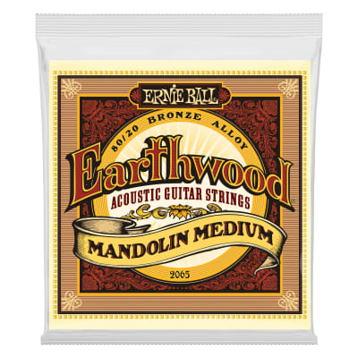 Ernie Ball Earthwood Mandolin Medium Loop End 80/20 Bronze Strings P02065 image 1