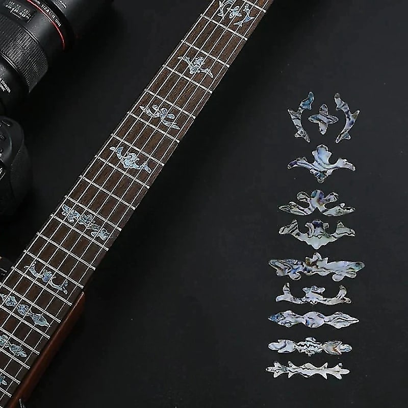 Abalone Shell Guitar Fretboard Fret Markers Inlay Stickers Reverb