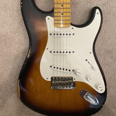 Fender Custom Shop Namm 2019 LTD - 1955 Relic Stratocaster - 2 Tone Sunburst - (Mint!) (Pre-owned) image 14