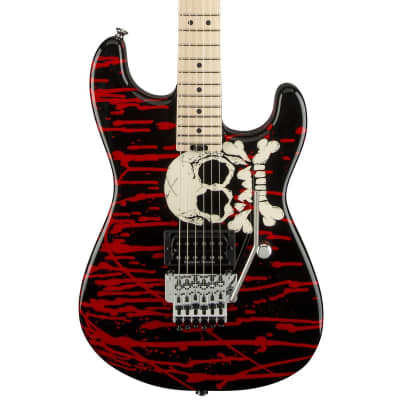Charvel Warren DeMartini Signature Blood And Skull Pro Mod Electric Guitar image 1