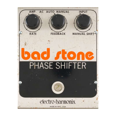 エレハモ　フェイザー　Bad Stone Phase Shifter 美品 Electro-Harmonix Bad Stone Analog Phase Shifter 1970s | Reverb