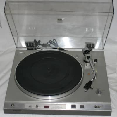 SONY PS-X20 Direct Drive Stereo Turntable Record Player 2-Speed Silver ADC Cartridge - Working VG image 1