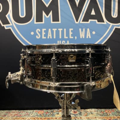 Ludwig - 1989 14x5" Black Beauty Hammered Brass Super-Sensitive, Snare Drum image 3