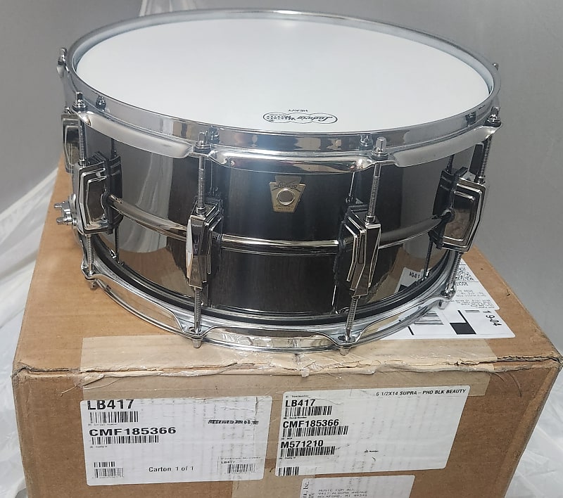 USED Ludwig LB417 Black Beauty 6.5x14