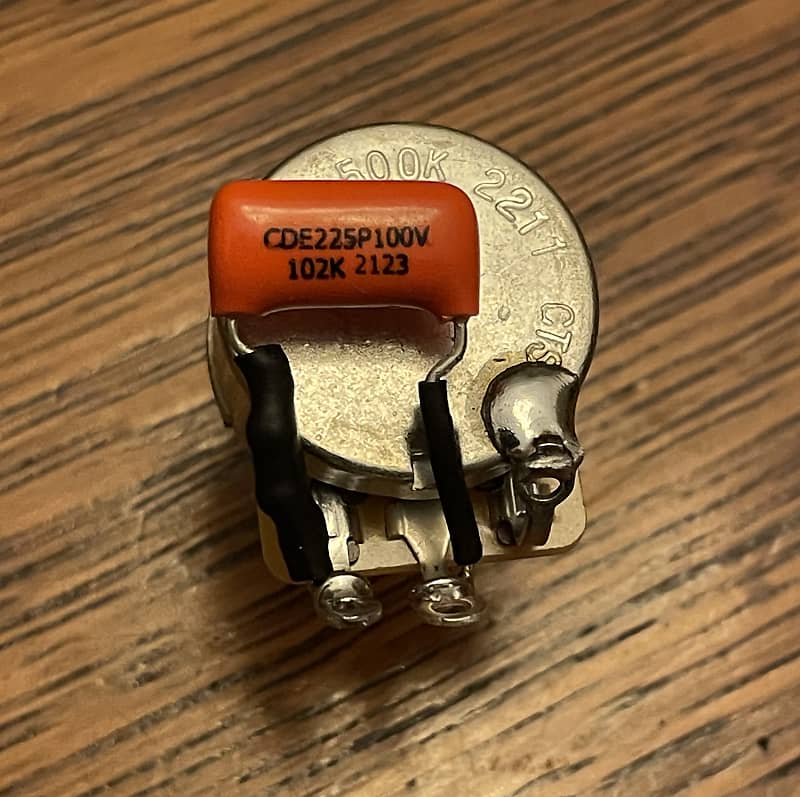 CTS 500K Volume Pot W/ Custom "Kinman" Treble Bleed Kit Reverb