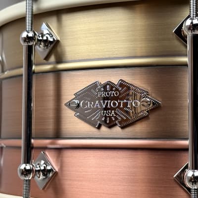 Craviotto AK 20th Anniversary 6.5x14 BBC PROTOTYPE snare drum image 3