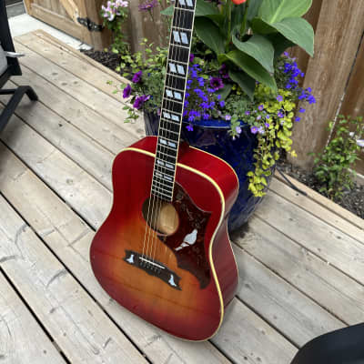 2017 Gibson Dove Classic Custom Shop Limited Edition VOS ~ Natural w Cherry  Flamed Back & Sides | Reverb Canada