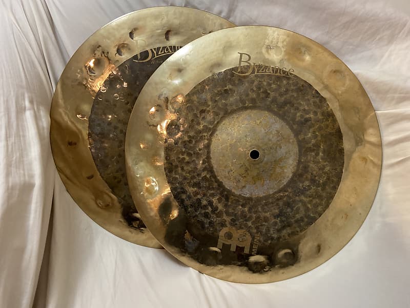 15” Meinl Byzance Dual Extra Dry HiHats Reverb