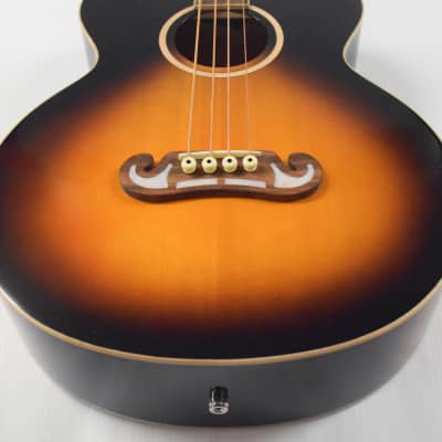 Epiphone El Capitan J-200 Studio Acoustic-electric Bass Guitar - Aged Vintage Sunburst image 2