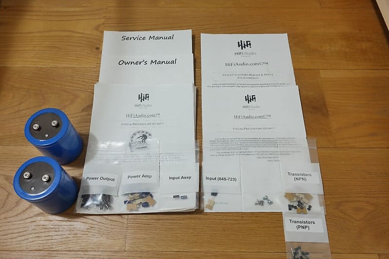 McIntosh MC2250 restoration kit filter capacitor repair rebuild fix  			