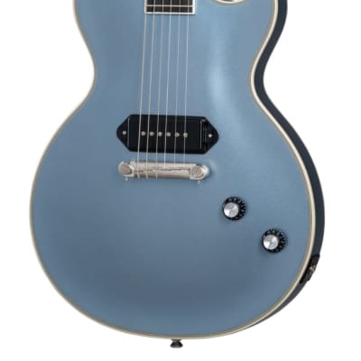 Epiphone Jared James Nichols Signature Blues Power Les Paul Custom Electric Guitar - Aged Pelham Blue-Aged Pelham Blue image 1