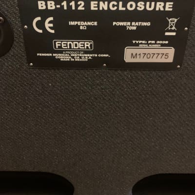 Fender Bassbreaker BB-112 Enclosure 70-Watt 1x12" Guitar Speaker Cabinet image 6