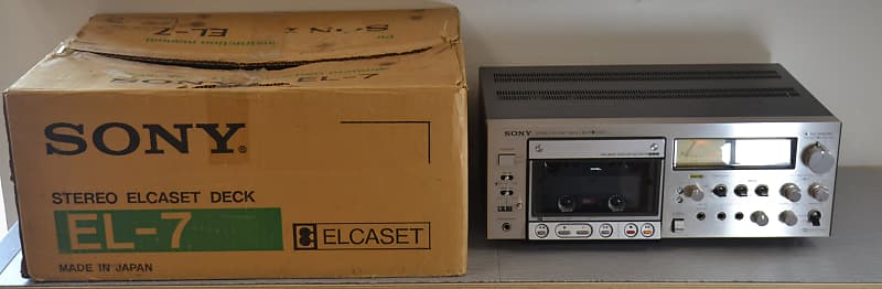 Sony EL-7 Single ELCASET Deck with Original Box  			