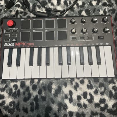 Akai MPK Mini MKII 25-Key MIDI Controller 2020 - Present - Red with Black Keys
