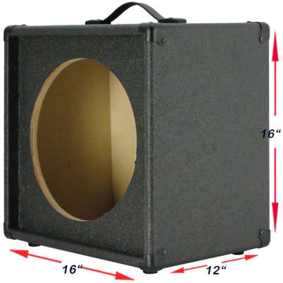 1x12 Extension Guitar speaker Empty cabinet Charcoal Black Tolex G1X12ST-CBTLX. image 2