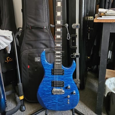 Carvin DC127 90's - Blue Quilted Maple image 2