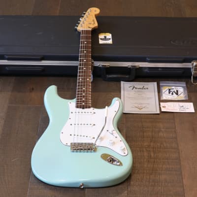 2016 Fender Custom Shop 1960 Stratocaster NOS Electric Guitar Seafoam Green + COA & Case for sale