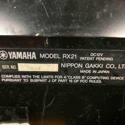Yamaha RX21 Digital Rhythm Programmer image 7