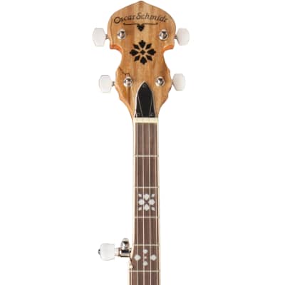 Oscar Schmidt OB5SP 5-String Resonator Banjo, Spalted Maple image 8