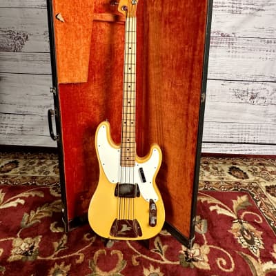 1971 Fender Oly White Telecaster Bass With Donald Duck Dunn "C" Style Profile Maple Neck One Owner W/O/H/S/C Neck image 5