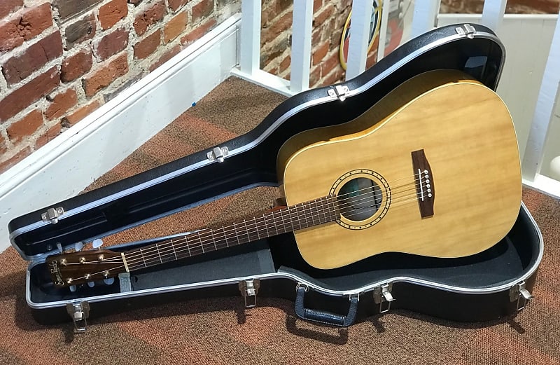 Simon Patrick Pro Flame Maple Acoustic Left Handed Inc Hard Case