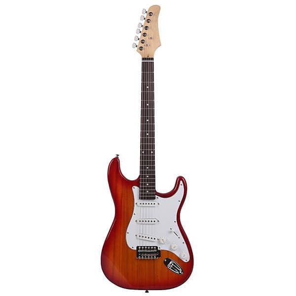 Rosewood Fingerboard Electric Guitar Sunset Red-as picture | Reverb