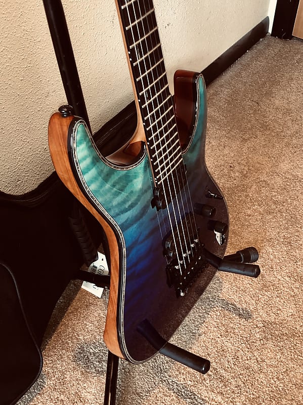 2019 ESP H-1001FR Quilt Top Violet Shadow Fade Guitar & Gig