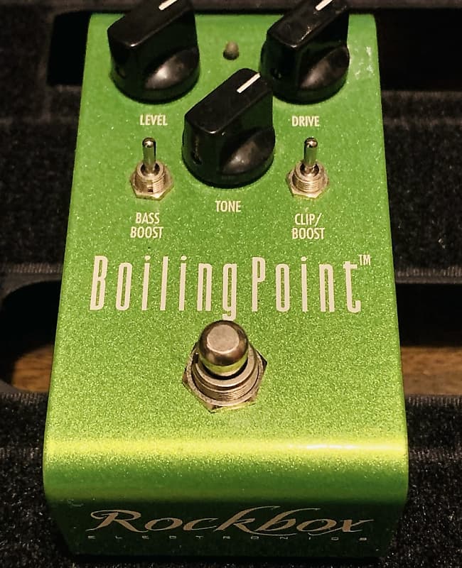★★★ Rockbox Electronics Boiling Point Rockbox Boiling Point Green Electric Guitar Overdrive Effect