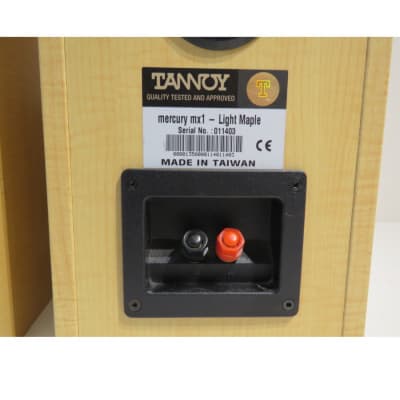 Tannoy Mercury MX1 Light Maple Bookshelf Speakers | Reverb