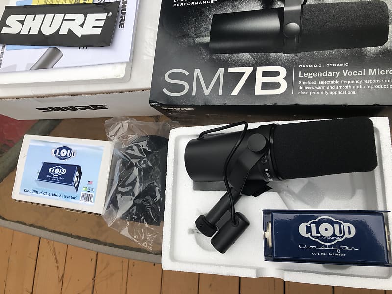 BUNDLE Shure SM7B mic + CloudLifter CL-1 ribbon microphone
