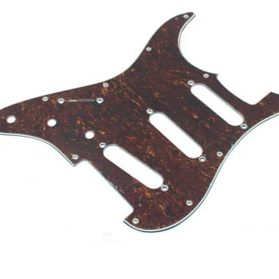 Mighty MiteLefty Left Hand Strat Style Red Tortoise Shell Pickguard SSS 11 Hole for sale