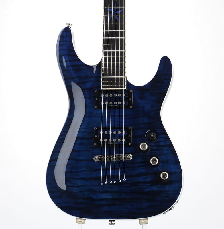 Schecter AD C 1 EXS EXOTIC STAR Sherman Blue (04/26) | Reverb