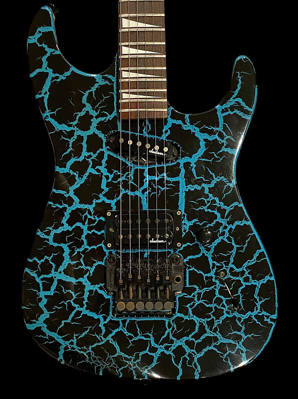 Charvel DK-85-SH Circa 1989 1990 - Blue Crackle - Japanese Domestic Market  Only - Made in Japan - MIJ - w/OHSC