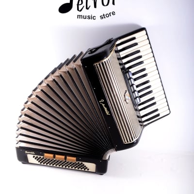 Rare Vintage German Made Top Piano Accordion Weltmeister Gigantilli I 80 bass, 8 sw. from the golden era + Hard Case and Shoulder Straps - Top Promotional Price image 8