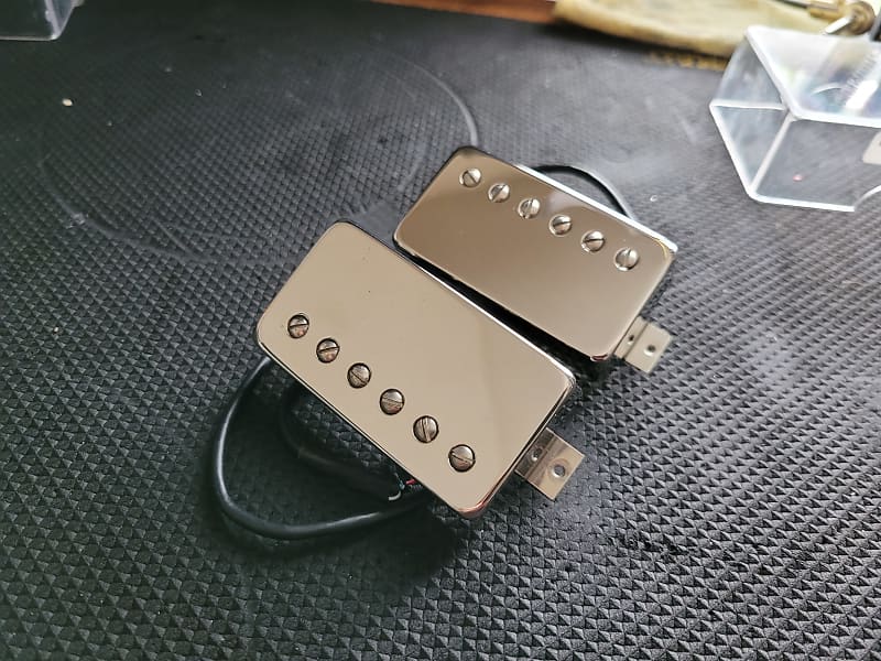 Bare Knuckle Nailbomb Alnico V Humbucker Set Nickel | Reverb