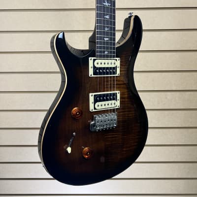 PRS  SE Custom 24 Left-Handed Electric Guitar - Black Gold Burst w/Gig Bag + FREE Shipping #548 image 2