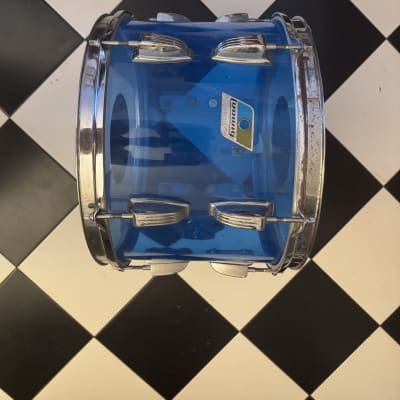 Ludwig 9x13" Vistalite Acrylic Mounted Tom 1970s - Blue image 5