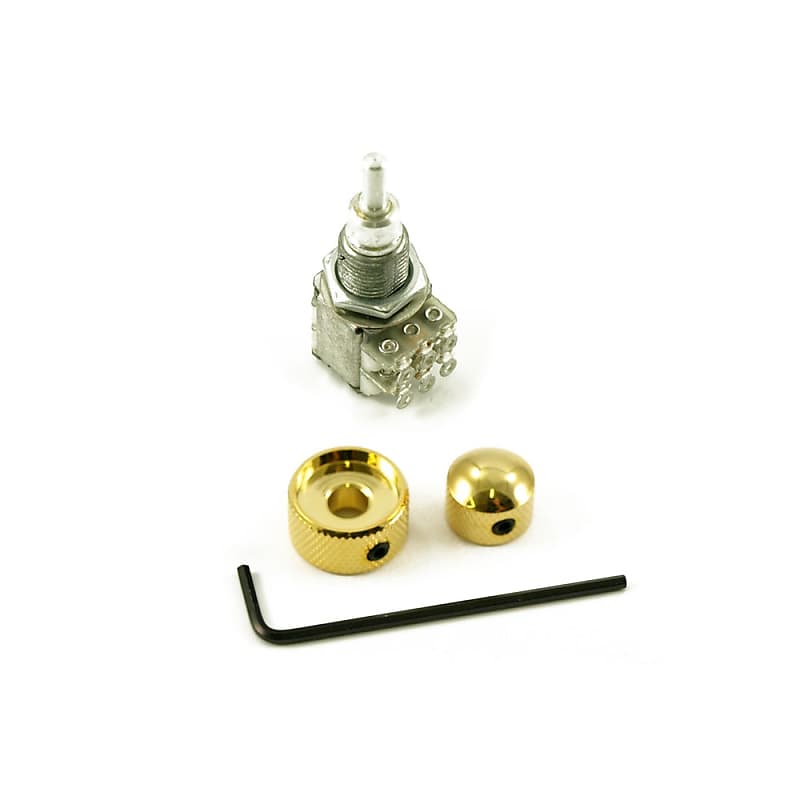 500k Dual Concentric "Stacked" Pot with KnobsGold Reverb