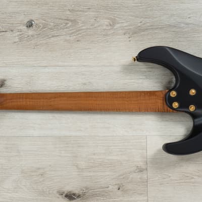 Charvel USA Select DK24 HSS 2PT CM Guitar, Caramelized Maple, Satin Black image 7
