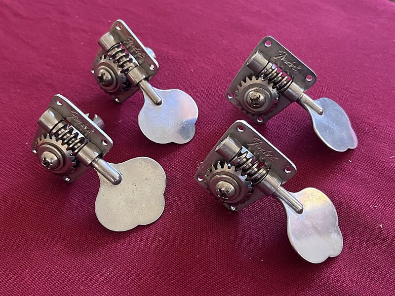 1970s set Fender Mustang Musicmaster bass tuners tuning pegs Reverb