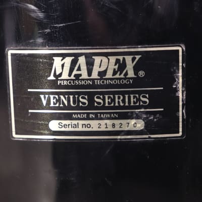 Mapex 11x13 Venus Series Rack Tom Drum Black Wrap image 2