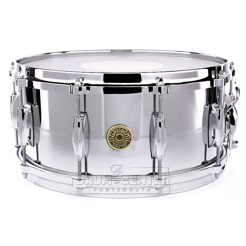 Gretsch USA Chrome Over Brass Snare Drum 14x6.5 image 1