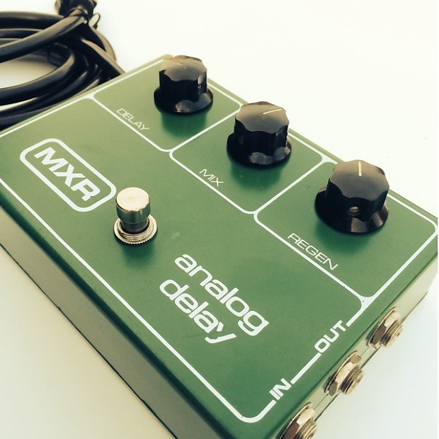 MXR M-118 Analog Delay 1980 (Vintage Big Green Box w AC Power Cord)