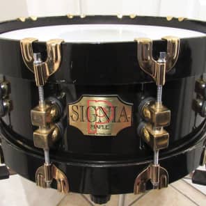 Premier 75th Anniversary Signia 14x5.5" 10-Lug Maple Snare Drum with Wood Hoops 1997