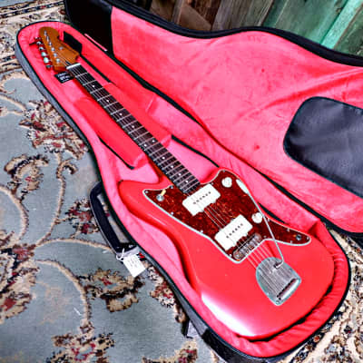 Keith Holland Custom JM-ANS #1286 Offset Ferrari Red w/ Deluxe Gig Bag image 3