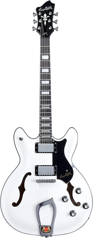 Hagstrom Viking Semi Acoustic Guitar - White image 1