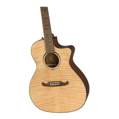 Fender FA-345CE Auditorium 6-String Acoustic Guitar (Natural) image 4